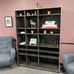 Large Wood Cube Bookcase / Display Shelf – Modern – $200 OBO