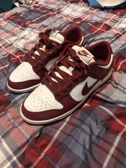 Nike Dunk Low marron and White Sneakers size 8