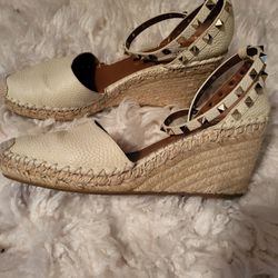 Authentic Valentino  Rockstud Wedges Size 41