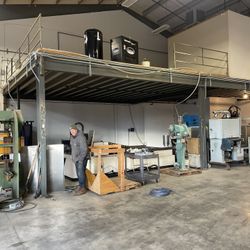Industrial Steel Mezzanine Platform For Storage Or Factory Work