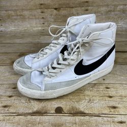 Nike Blazer Mid 77 Vintage White Black High Top Shoes BQ686-100 Mens 11