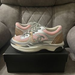 Chanel Pink Sneakers Size 40