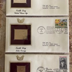 Us Stamps On Envelope Collectible 3