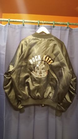Black Satin Jacket Size L