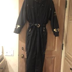 Vintage Bogner Black Ski Suit