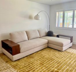 Living Spaces Ruby Cream Beige Natural Boucle