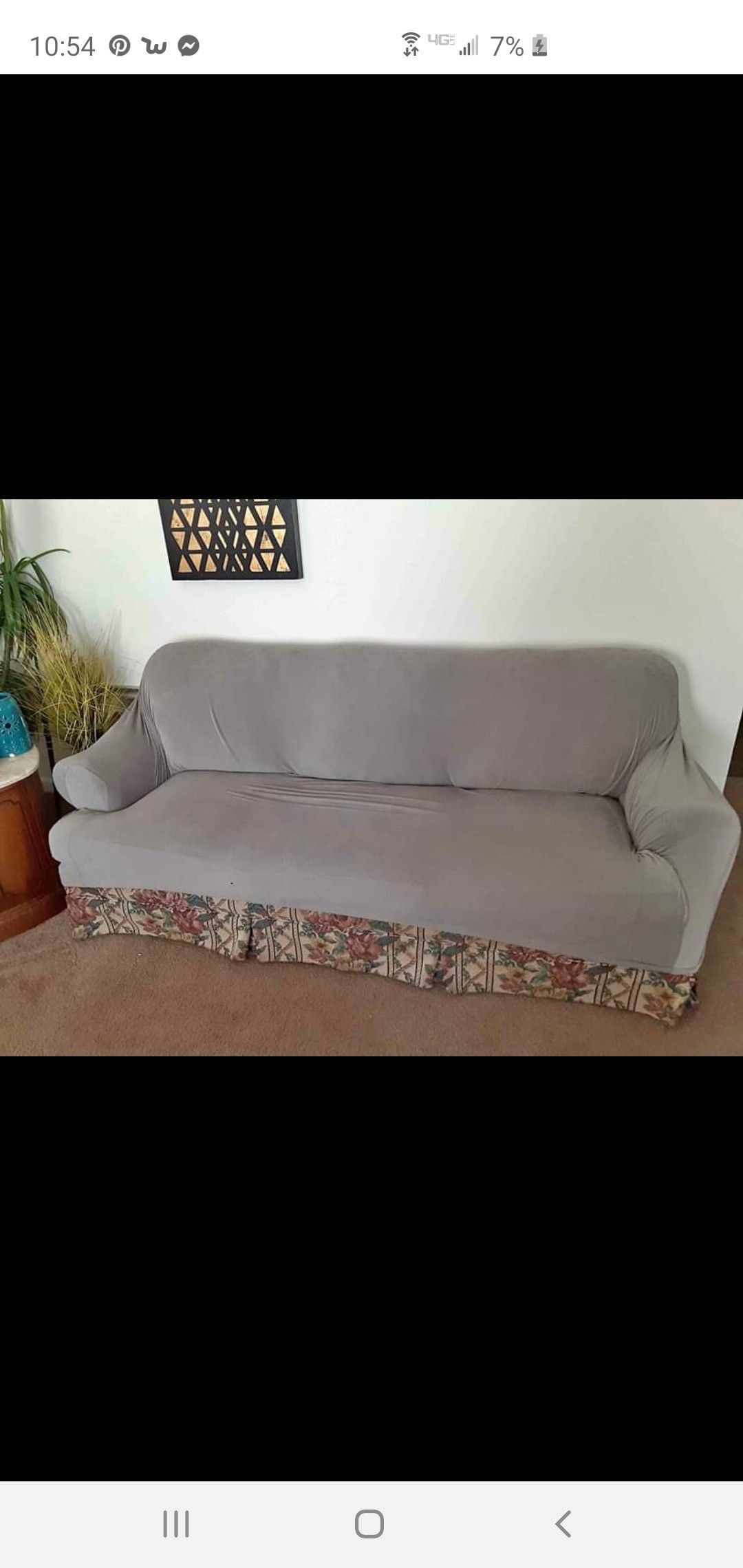 Free couch with slip over