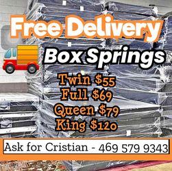 Box Springs  Twin box Full box  Queen box  King box  Bases para colchon  Box spring 
