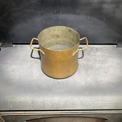 Antique deep Copper stew pot 