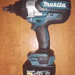 $200 No Less Makita Hex Drive Utility Impact Wrench Brushless With Adapter And 3.0 Amp Hour Battery
