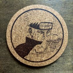 Naruto Pain Akatsuki Laser Engraved Cork Coaster #2