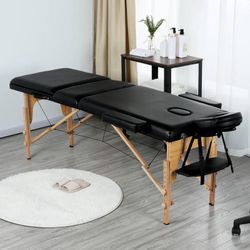 84 Inch Adjustable 3 Fold Salon Massage Bed