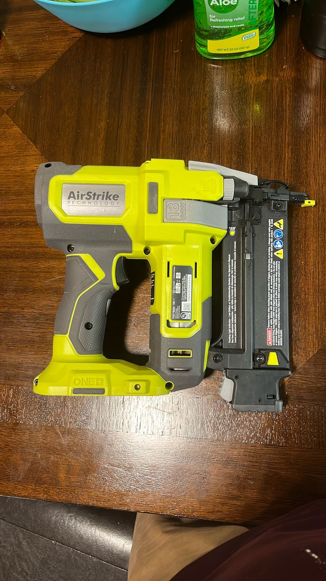 Ryobi One.+18v 18 Gauge. Cordless