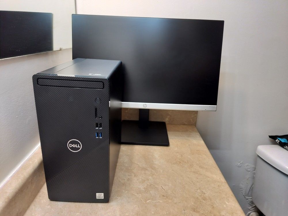 Dell Desktop Intel Core I3 10th, FHD Monitor, Windows 10Pro