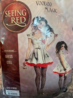 Seeing Red Voodoo Magic Halloween Costume