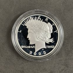 2023 Peace Silver Proof Dollar in OGP --VERY FIRST PROOF PEACE DOLLAR!