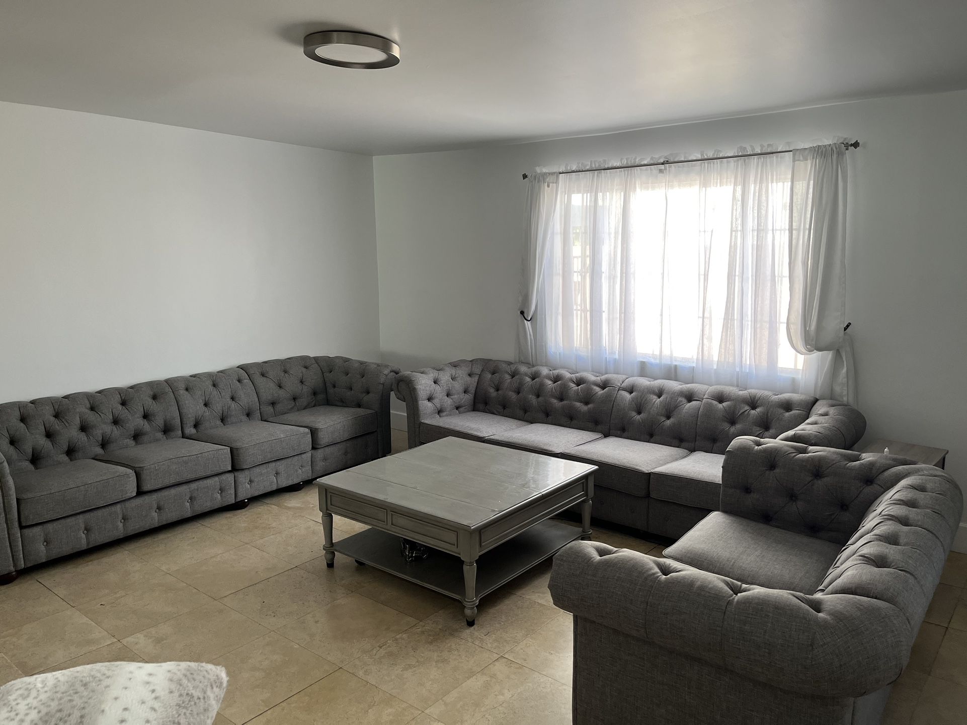 Gray Sofa Set 