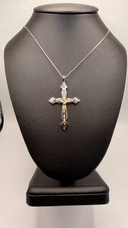 Silver Cross Pendant Necklace