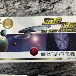 Vintage Star Trek the next generation interactive VCR board game 