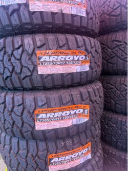 285/70-17 arroyo tires , todas las marcas y medidas , financiamiento disponible