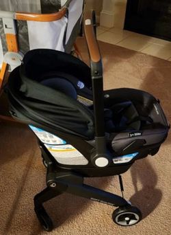 Evenflo Shyft DualRide Travel System with Carryall Storage - Boone Gray