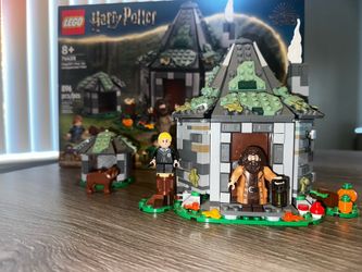 LEGO Harry Potter Hagrid’s Hut 76428 – Built Set + Hagrid and Draco Minifigure