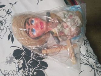 Handmade puppet good shape still in package a Charro Mexican girl