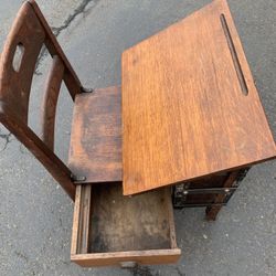 Antique School Desk