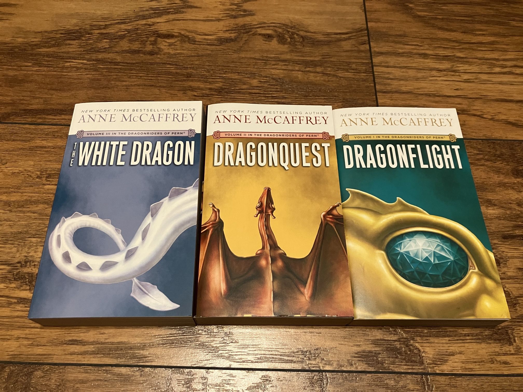Anne McCaffrey Dragon Riders Of Pern Book Lot, 3 Book Series