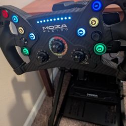 Moza R9 V3 with Gt3 Wheel Racing Simulator 
