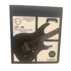 PGL Performance Series Classic Nickel Plated Electric Guitar Strings - 10-46 Gauge Custom Set for Superior Performance Version 2 (IMPROVED Ball End At