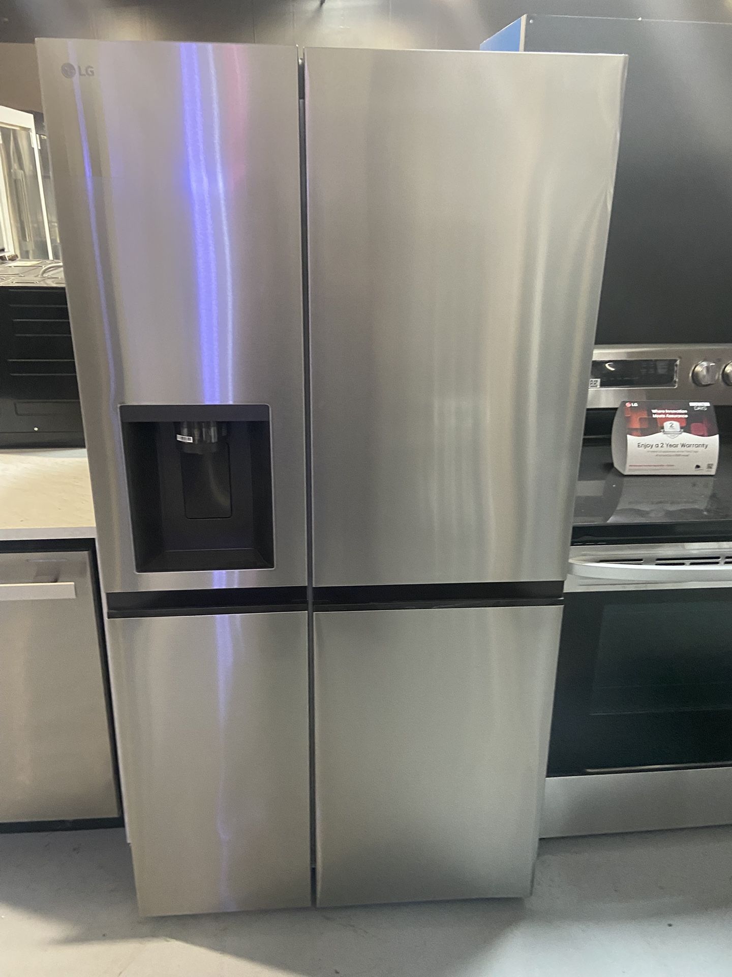 LG 23 cu. ft. Side-by-Side Counter-Depth Refrigerator