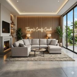 🛋️ Large Ushaped Sectional Sofa (Delivery Available!! )