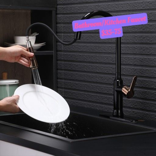 Black Pull Down Single Handle Kitchen Faucet(Part number:TGT-050BG-D)