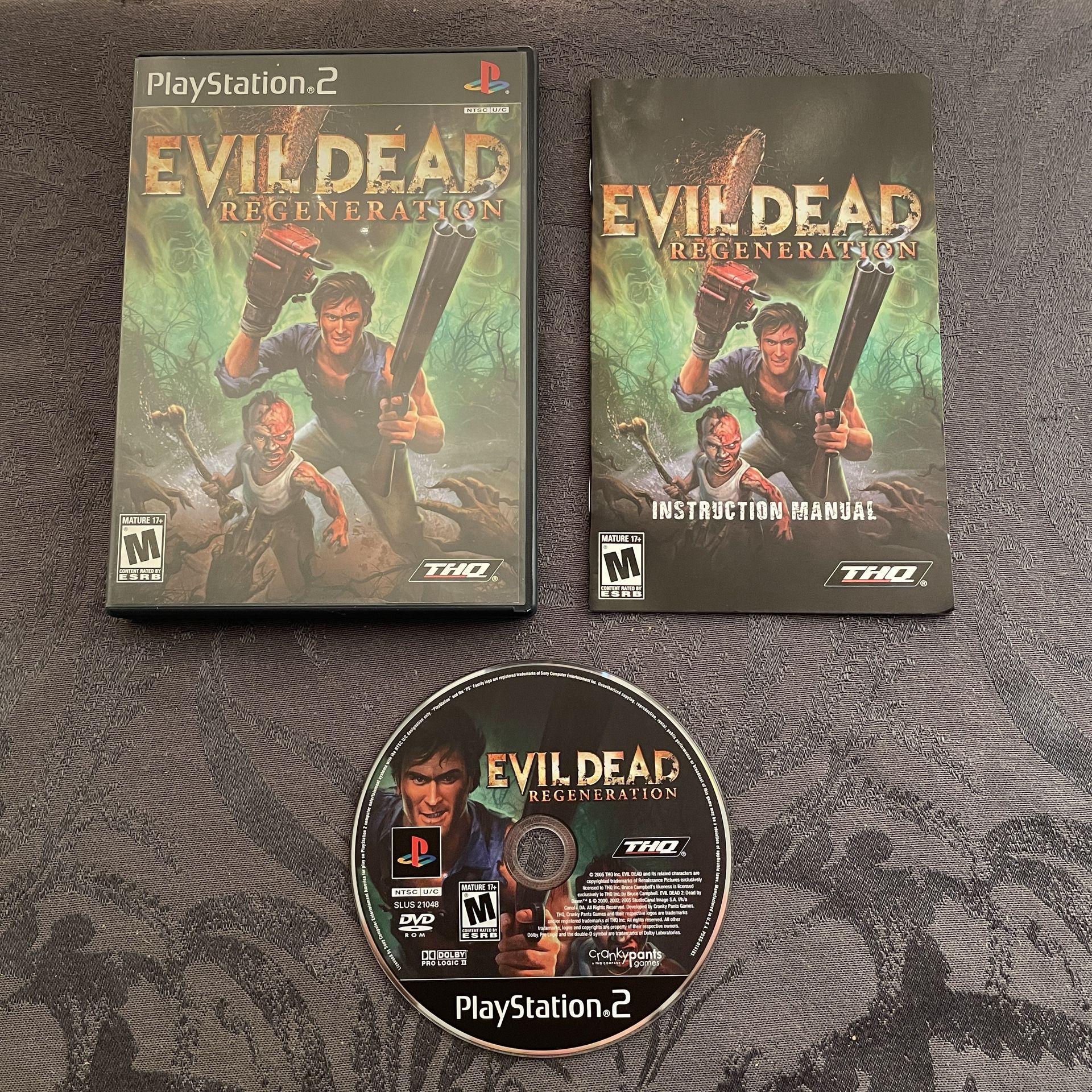 Evil Dead: Regeneration (Sony PS2 -PlayStation 2) Complete - Tested - Authentic