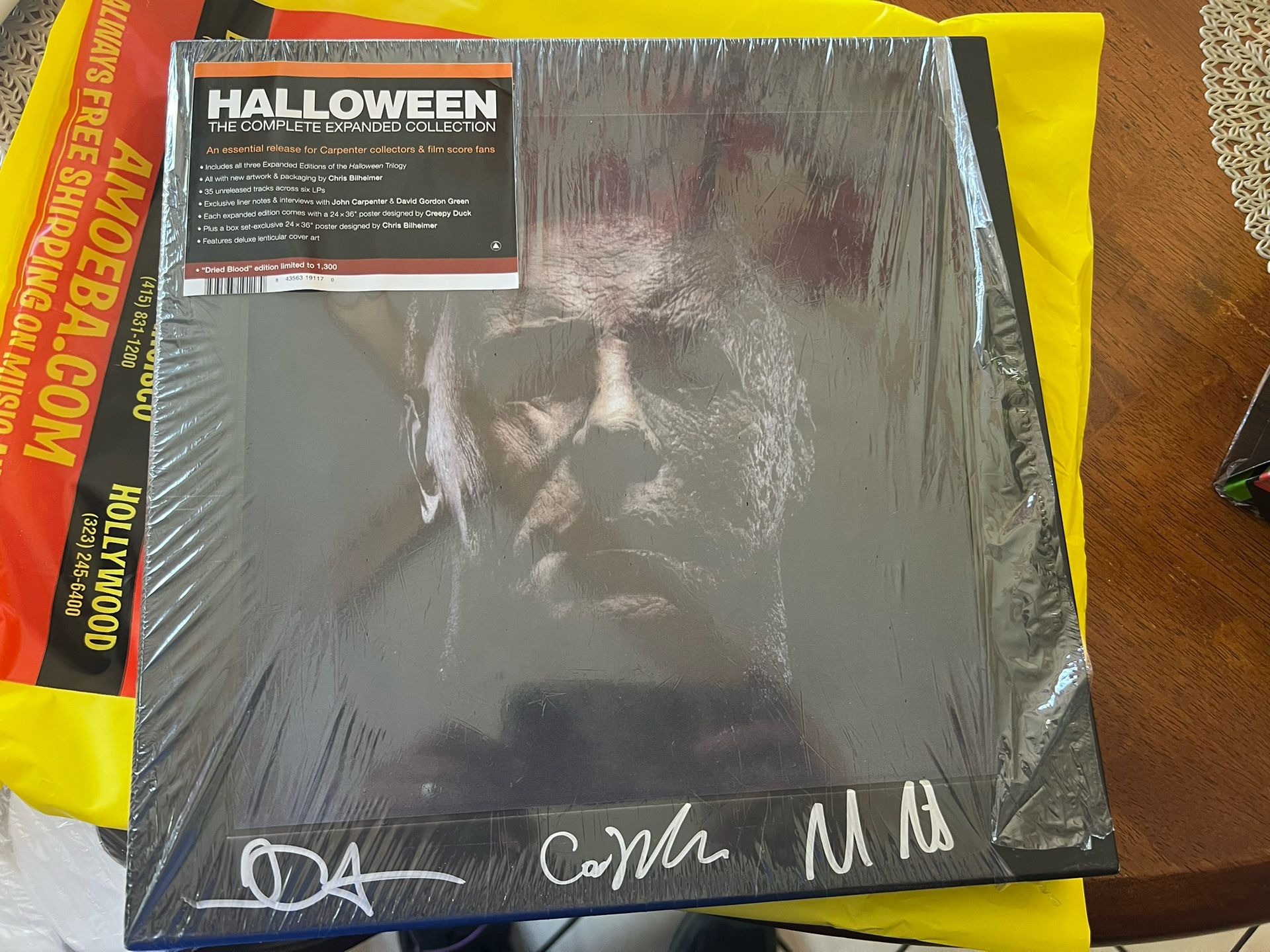 Halloween Complete Expanded Collection Vinyl 6lp Signed By Jon Carpenter
