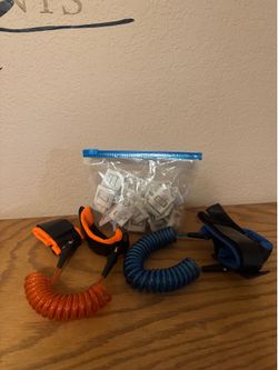 Toddler harness and plug protectors