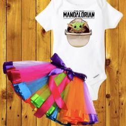 Baby Yoda 12M Party set Mándalorian Outfit 