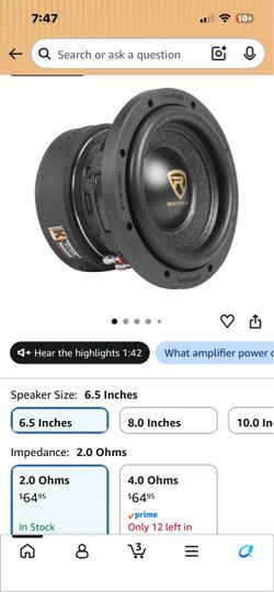Rockville W65K9D2 6.5"  subs