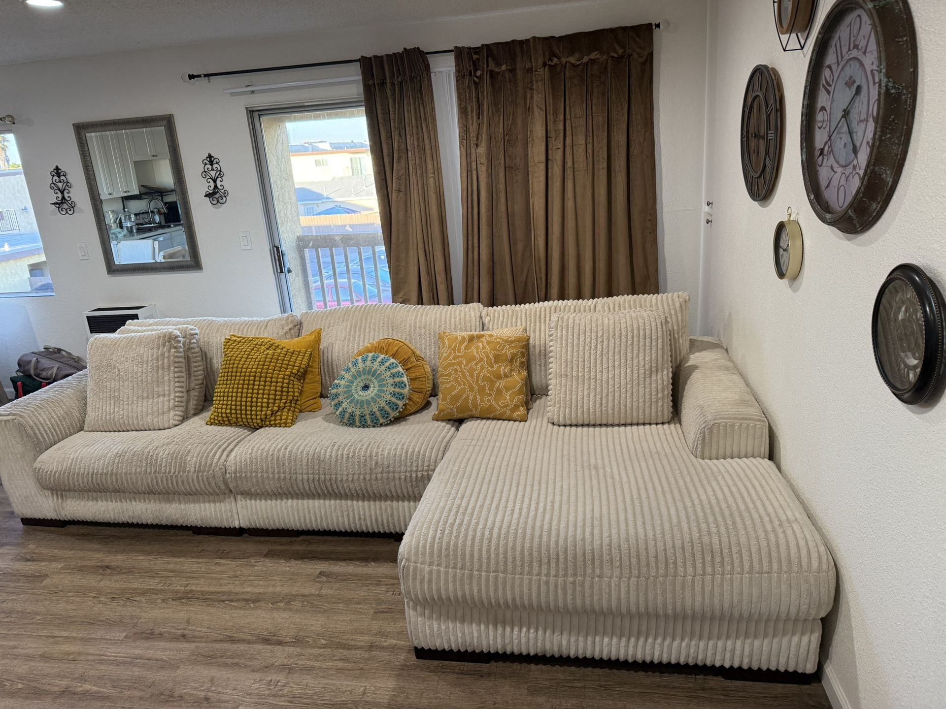 3 Pieces Ashley Sofa Plus Dinning Table And 4 Chairs!