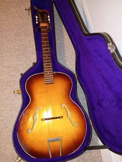 Unknown Vintage Arch Top Acoustic Guitar