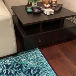 Solid, Heavy, 4-Drawer Square Coffee Table With Storage Wayfair Brand