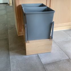 Double Built In Trash Pull Out