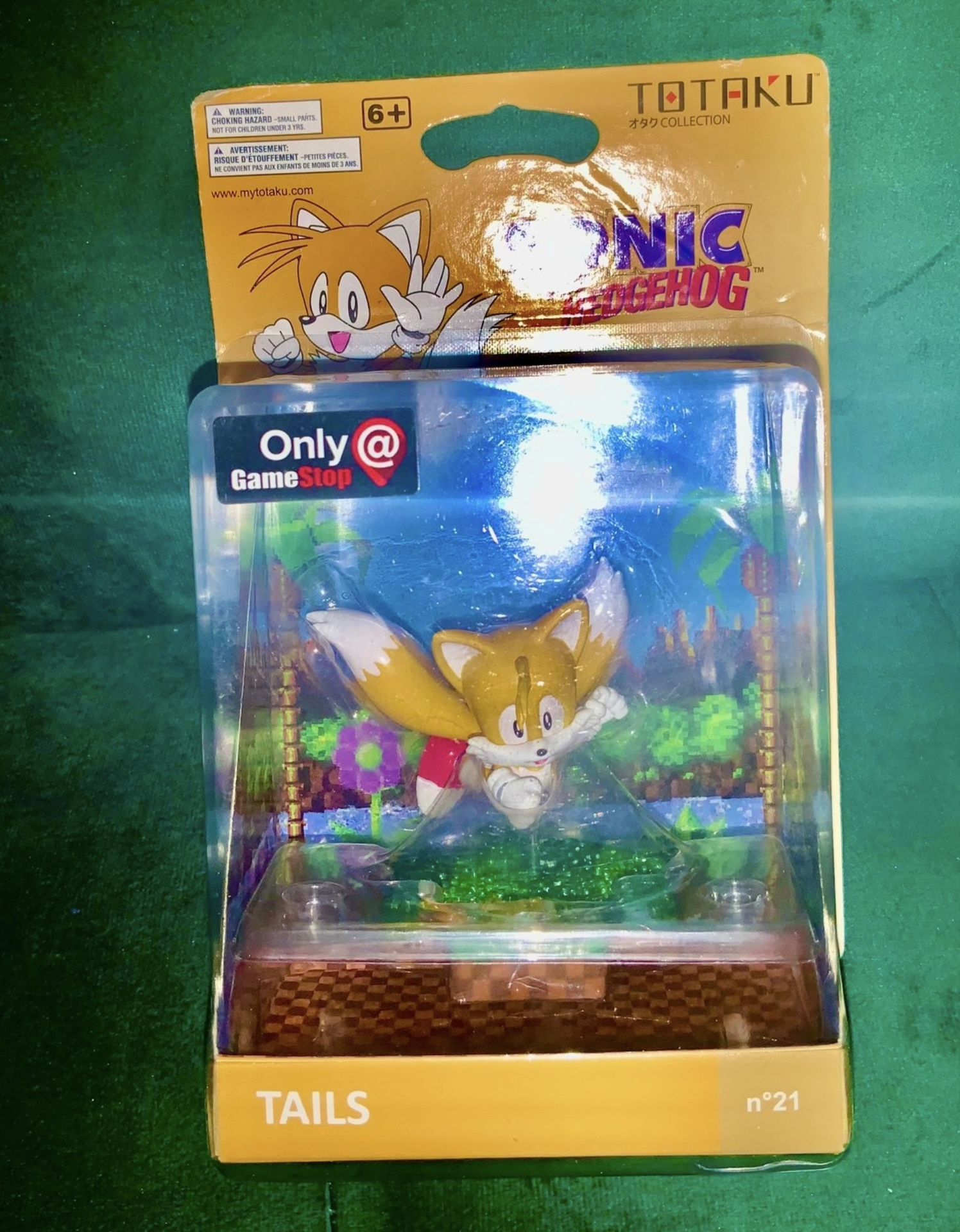 Totaku Collection #21 Sonic the Hedgehog Tails Figure Game Stop 1st Edition