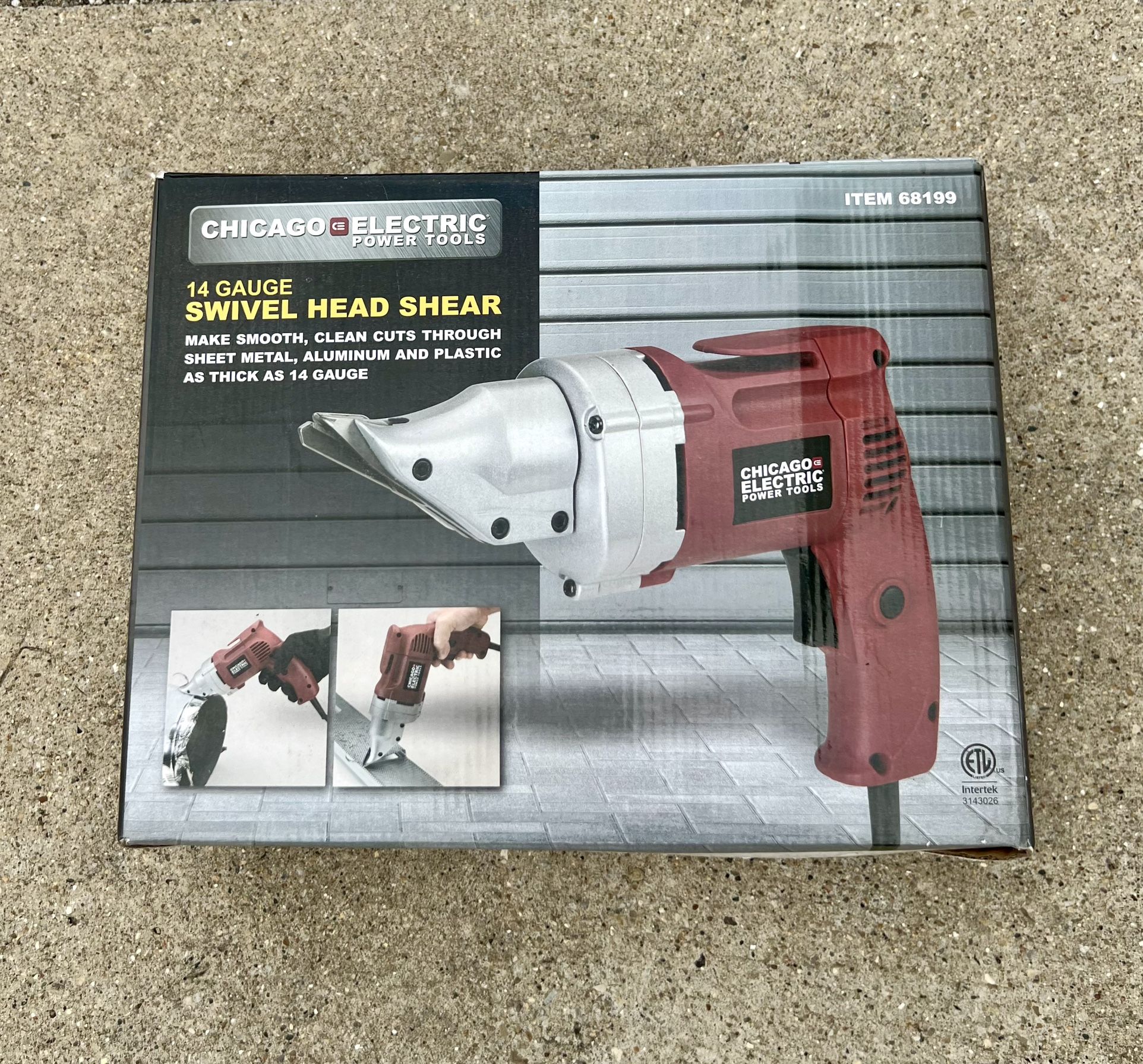 Chicago Electric 14 gauge 360° Swivel Head Shear - LIKE NEW