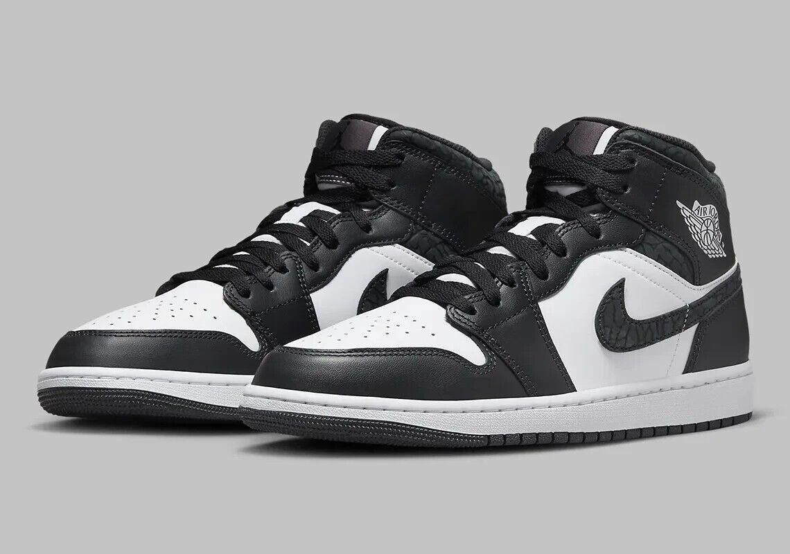 Jordan 1 Mid SE - Off Noir-Black/White [10] Nike Men's Shoes 