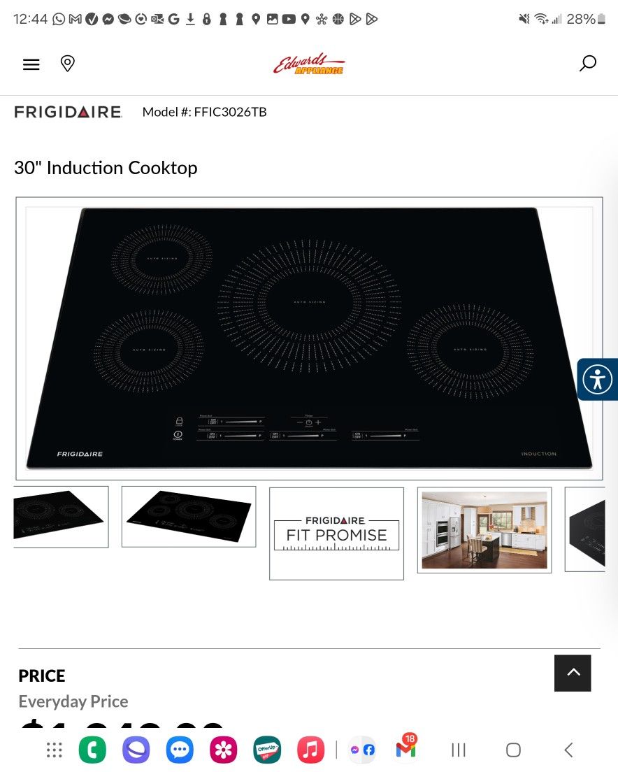30 In Induction Cooktop 