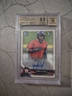 2018 Bowman Chrome Yordan Alvarez Auto BGS 9.5/10