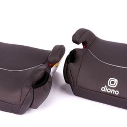 Diono Solana, No Latch, Pack Of 2 Backless Booster Car Seats, Lightweight, Machine Washable Covers, Cup Holders, Black  INVENTORY NUMBER: 102