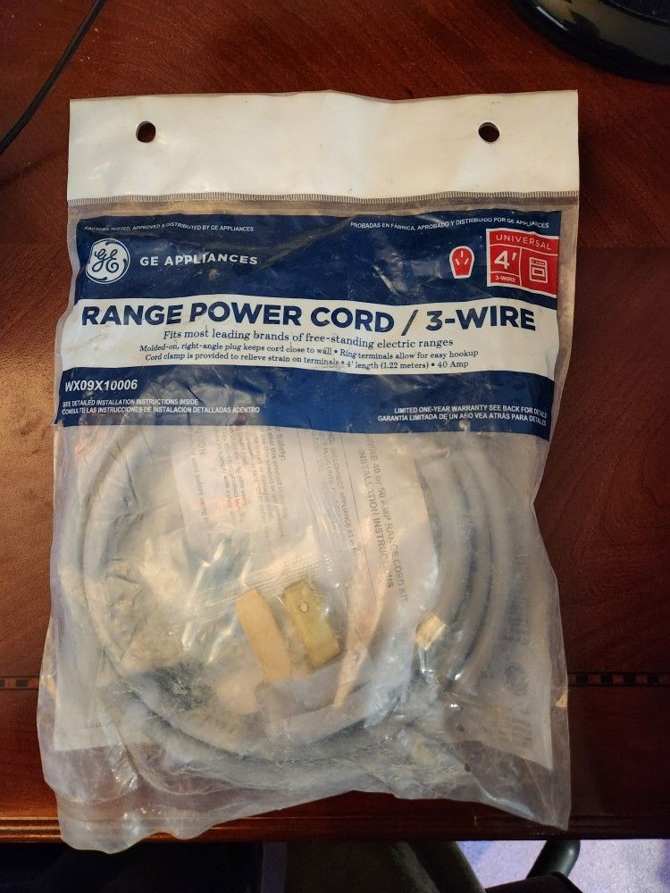 GE Range Power Cord